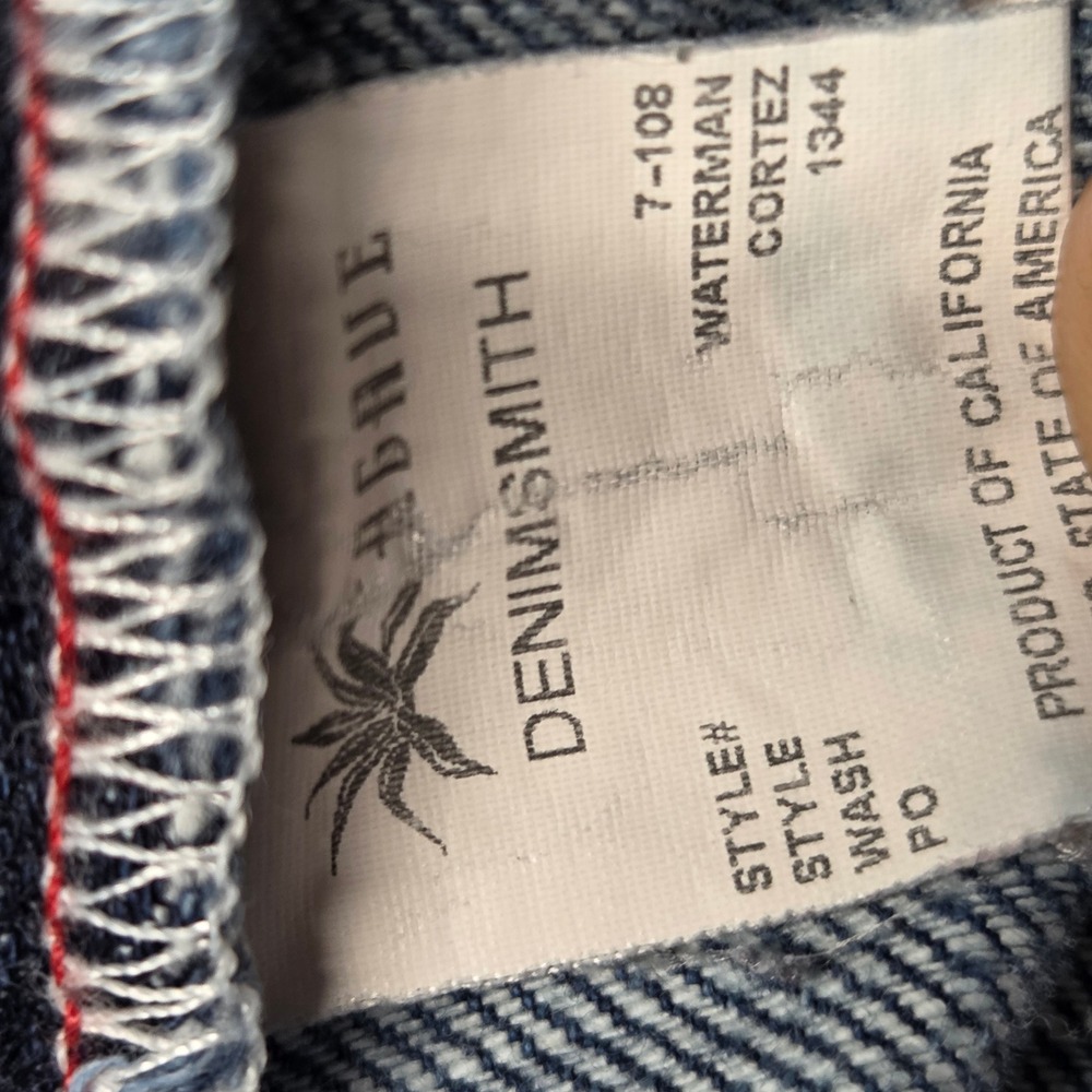 Agave Denimsmith Trademark Straight Cut Jeans Mens 36 Blue Premium Made USA - Picture 15 of 16
